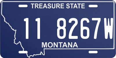 MT license plate 118267W