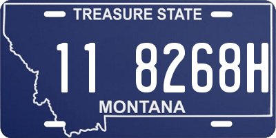 MT license plate 118268H