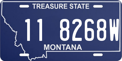 MT license plate 118268W