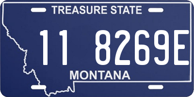 MT license plate 118269E