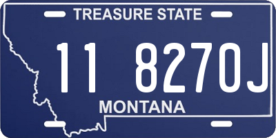 MT license plate 118270J