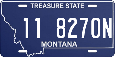 MT license plate 118270N