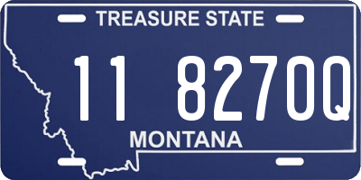 MT license plate 118270Q