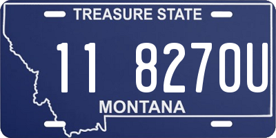 MT license plate 118270U