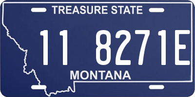 MT license plate 118271E