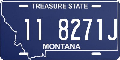 MT license plate 118271J