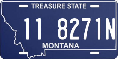 MT license plate 118271N