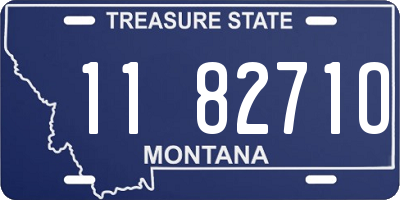 MT license plate 118271O