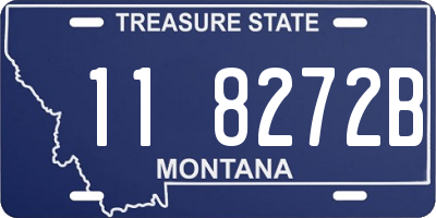 MT license plate 118272B