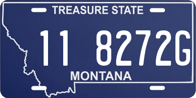 MT license plate 118272G