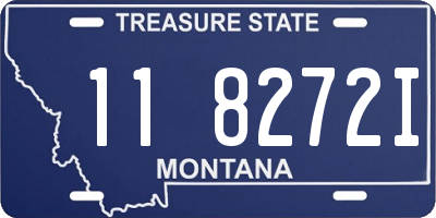 MT license plate 118272I