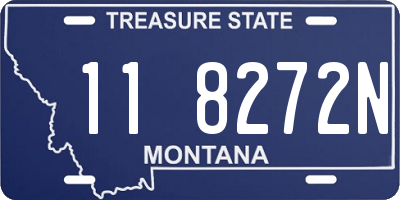MT license plate 118272N