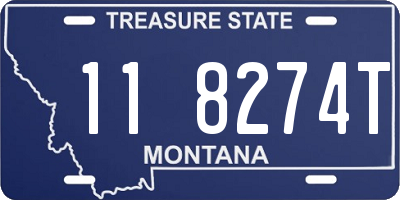 MT license plate 118274T