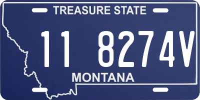 MT license plate 118274V