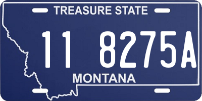 MT license plate 118275A