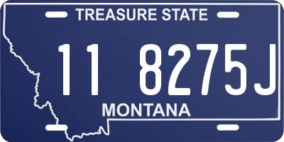 MT license plate 118275J