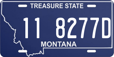 MT license plate 118277D