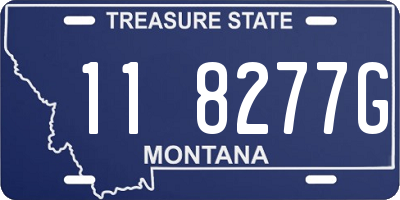 MT license plate 118277G