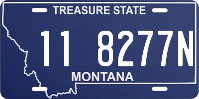 MT license plate 118277N