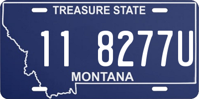 MT license plate 118277U