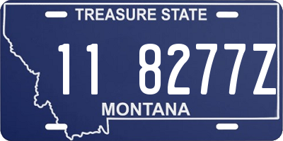 MT license plate 118277Z