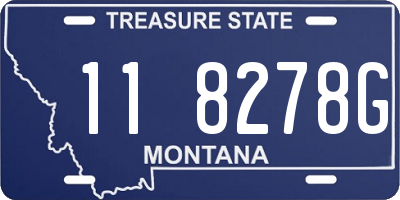MT license plate 118278G