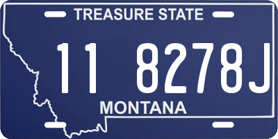 MT license plate 118278J