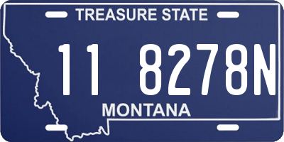 MT license plate 118278N