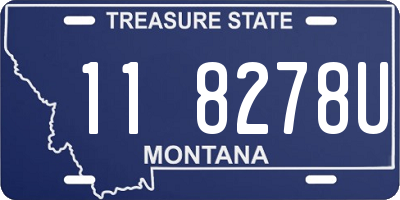 MT license plate 118278U