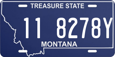 MT license plate 118278Y