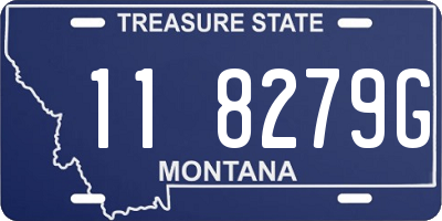 MT license plate 118279G