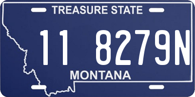 MT license plate 118279N