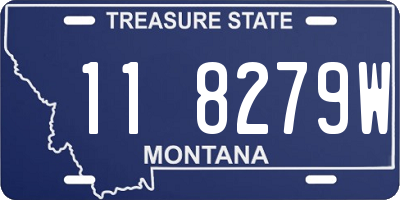 MT license plate 118279W
