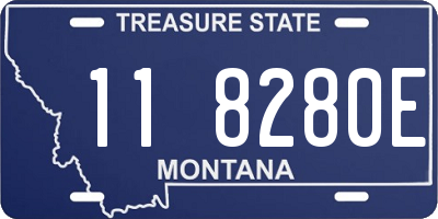 MT license plate 118280E
