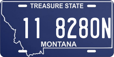 MT license plate 118280N
