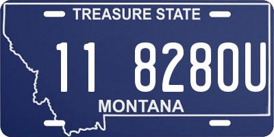 MT license plate 118280U
