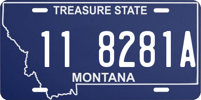 MT license plate 118281A