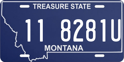 MT license plate 118281U