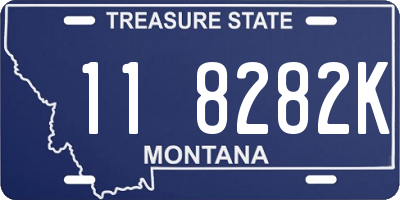 MT license plate 118282K