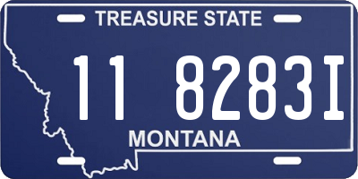 MT license plate 118283I