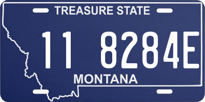 MT license plate 118284E