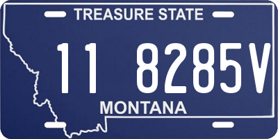 MT license plate 118285V