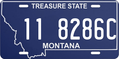 MT license plate 118286C