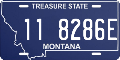 MT license plate 118286E