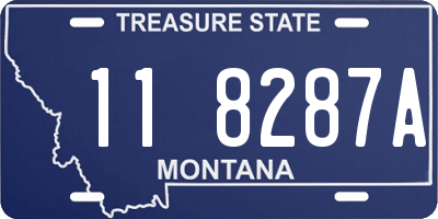 MT license plate 118287A