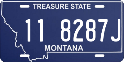 MT license plate 118287J
