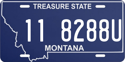 MT license plate 118288U