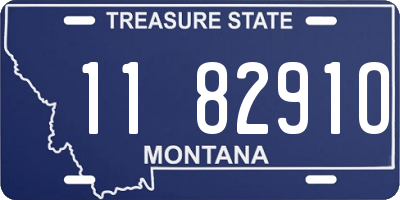 MT license plate 118291O