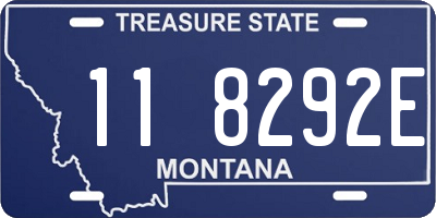 MT license plate 118292E