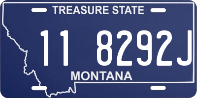 MT license plate 118292J